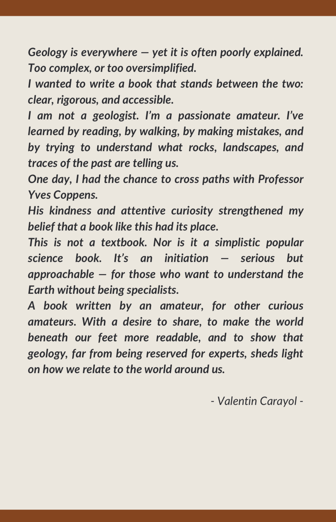 Back cover of GEOLOGY